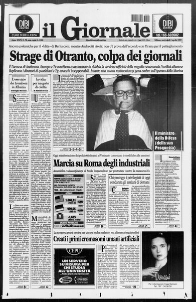 Il giornale : quotidiano del mattino